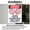 Signmission LP Gas Storage No Smoking Danger Sign, Vinyl Decal, 7in W x 10in L, 2PK OS-2PACK-DS-D-710-V-1444 - alternate 5